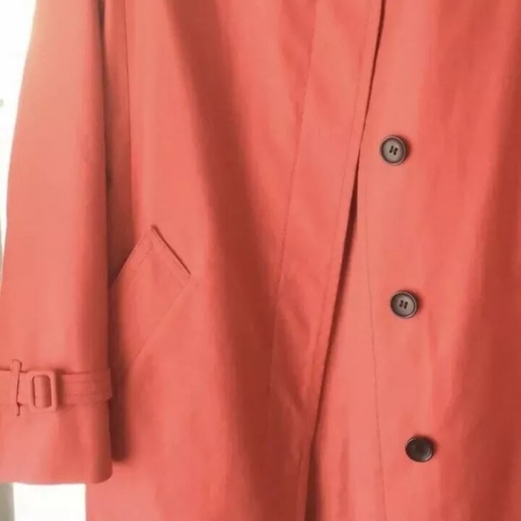 Coach Twill Belted Getaway Trench Coat Jacket L - Picture 6 of 8